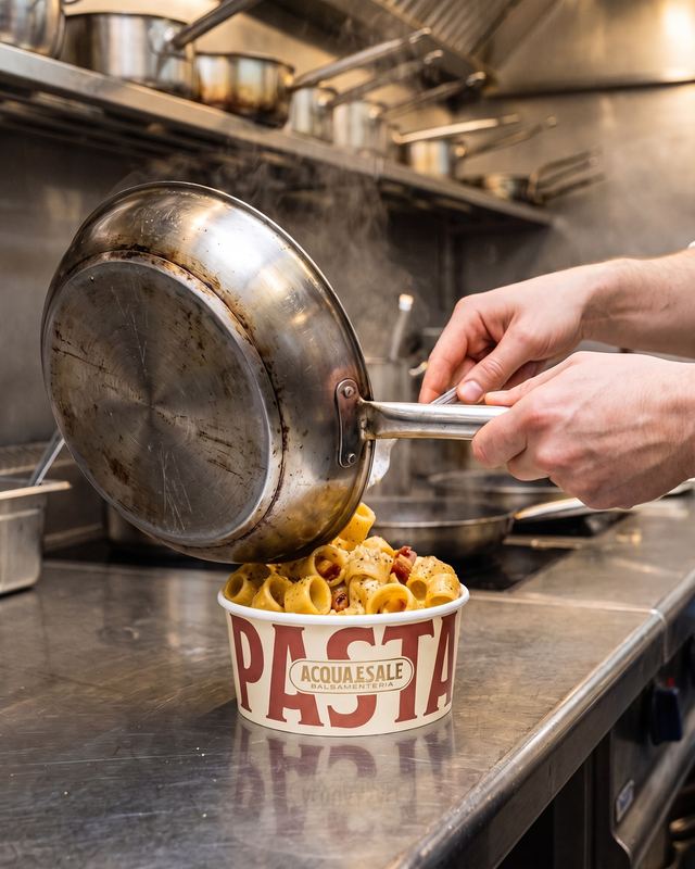 Pasta saltata in padella al banco